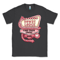 Smoke cupids howdy lodge find your cowboy open Classic Tee - MaliasSmallBusiness