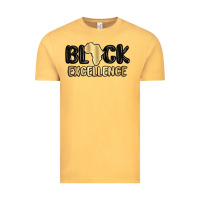 Vintage Mustard black excellence Vintage Tee - MaliasSmallBusiness