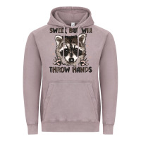 Vintage Zinc sweet but will throw hands Vintage Hoodie - MaliasSmallBusiness