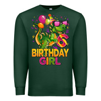 Sports Green 6th birthday girl t rex pink Premium Sweatshirt - CowGirlArtShop