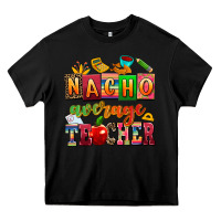 Black nacho average teacher Heavy Core Tee - AdoDesignShop