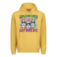 Antique Gold chilling with my peeps easter bunnies cowgirl cowg Premium Hoodie - CowGirlArtShop