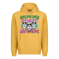 Mustard chilling with my peeps easter bunnies cowgirl cowg Premium Hoodie - CowGirlArtShop