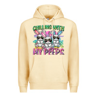 Pina Colada chilling with my peeps easter bunnies cowgirl cowg Premium Hoodie - CowGirlArtShop