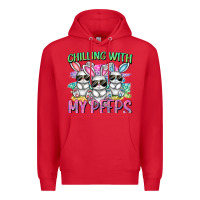 Red chilling with my peeps easter bunnies cowgirl cowg Premium Hoodie - CowGirlArtShop