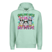 Seafoam chilling with my peeps easter bunnies cowgirl cowg Premium Hoodie - CowGirlArtShop