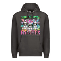 Smoke chilling with my peeps easter bunnies cowgirl cowg Premium Hoodie - CowGirlArtShop