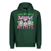 Sports Green chilling with my peeps easter bunnies cowgirl cowg Premium Hoodie - CowGirlArtShop