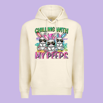 Chilling With My Peeps Easter Bunnies Cowgirl Cowg Premium Hoodie Designed By Cowgirlartshop