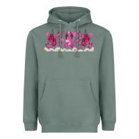Sage cancer ribbon with daisy Heavyweight Hoodie - TumblerDesignByShophia