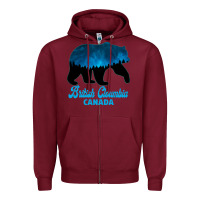 Burgundy British Cloumbia Canada Zipper Hoodie - Bettercallsaul
