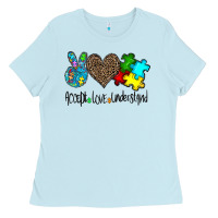 Baby Blue accept love understand Ladies Tee - CowhideDigitalArt