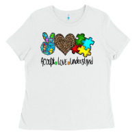 White accept love understand Ladies Tee - CowhideDigitalArt