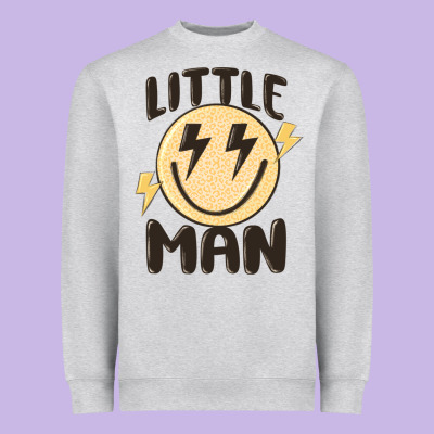 Little Man Heavyweight Sweatshirt Designed By Maliassmallbusiness