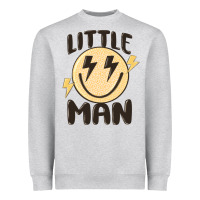 Heather Grey little man Heavyweight Sweatshirt - MaliasSmallBusiness