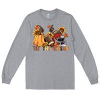 Heather Grey tis' the season Long Sleeve Tee - MaliasSmallBusiness