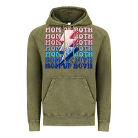Vintage Olive mom of both boy and girl Vintage Hoodie - MaliasSmallBusiness