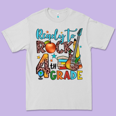 Ready To Rock 4th Grade Premium Tee Designed By Jahusdesignshop
