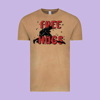 Free Hugs Vintage Tee Designed By Maliassmallbusiness