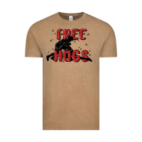 Vintage Coffee free hugs Vintage Tee - MaliasSmallBusiness