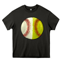 Asphalt half baseball softball Heavy Core Tee - JahusDesignShop