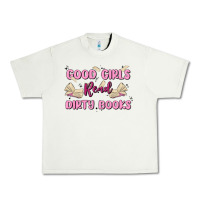 Pistachio good girls read dirty books Urban Heavy Tee - MaliasSmallBusiness