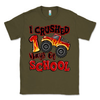 Army Green i crushed 100 days of school monster truck Classic Tee - MaliasSmallBusiness