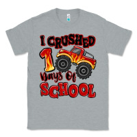 Heather Grey i crushed 100 days of school monster truck Classic Tee - MaliasSmallBusiness