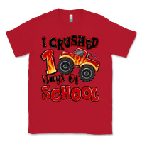 Red i crushed 100 days of school monster truck Classic Tee - MaliasSmallBusiness