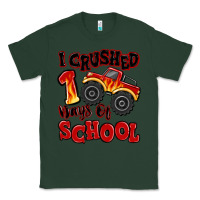 Sports Green i crushed 100 days of school monster truck Classic Tee - MaliasSmallBusiness