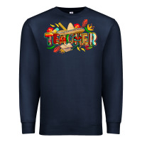 Navy cinco de mayo teacher Premium Sweatshirt - CowGirlArtShop
