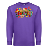Purple cinco de mayo teacher Premium Sweatshirt - CowGirlArtShop