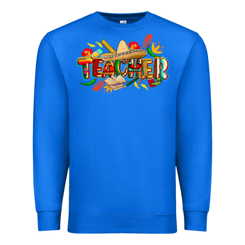 Cinco De Mayo Teacher Premium Sweatshirt by CowGirlArtShop | Teevron