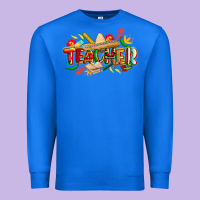 Cinco De Mayo Teacher Premium Sweatshirt Designed By Cowgirlartshop