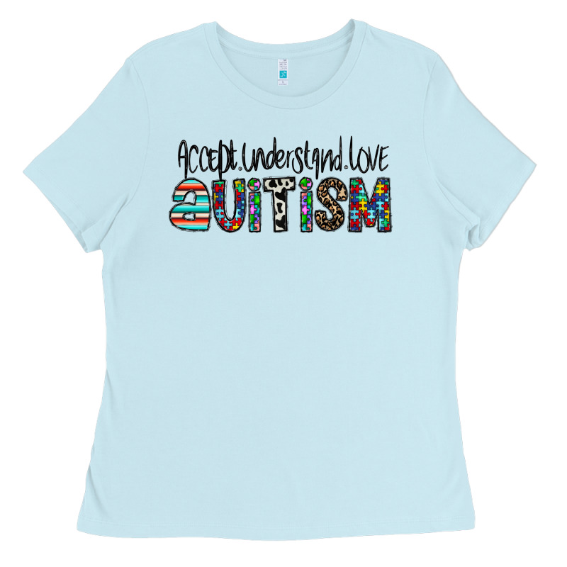 Accept. Understand Love Autism Ladies Tee by CowhideDigitalArt | Teevron