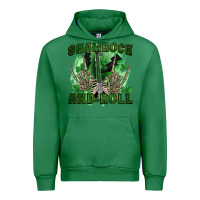 Emerald shamrock and roll Urban Hoodie - FaDigitalArtStudio