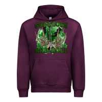 Mauve Wine shamrock and roll Urban Hoodie - FaDigitalArtStudio