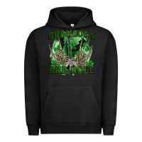 Pigment Black shamrock and roll Urban Hoodie - FaDigitalArtStudio