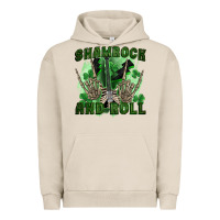 Pigment French Oak shamrock and roll Urban Hoodie - FaDigitalArtStudio