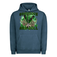Pigment Midnight Navy shamrock and roll Urban Hoodie - FaDigitalArtStudio