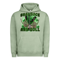 Pigment Oil Green shamrock and roll Urban Hoodie - FaDigitalArtStudio