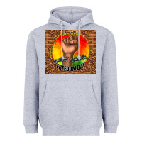 Heather Grey juneteenth freedom day Heavyweight Hoodie - TumblerDesignByShophia