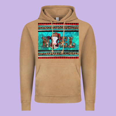 Western Christmas Baby Cow Noel Tumbler Vintage Hoodie Designed By Jasminsmagicworld