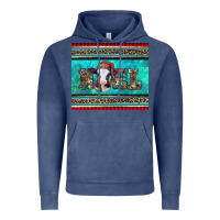 Vintage Denim western christmas baby cow noel tumbler Vintage Hoodie - Jasminsmagicworld