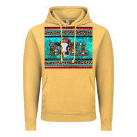Vintage Mustard western christmas baby cow noel tumbler Vintage Hoodie - Jasminsmagicworld