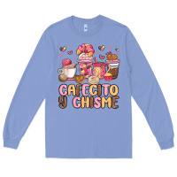 Colony Blue cafecito y chisme Long Sleeve Tee - MaliasSmallBusiness