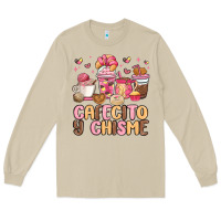 Mushroom cafecito y chisme Long Sleeve Tee - MaliasSmallBusiness
