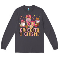 Smoke cafecito y chisme Long Sleeve Tee - MaliasSmallBusiness