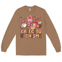 Toasted Coconut cafecito y chisme Long Sleeve Tee - MaliasSmallBusiness