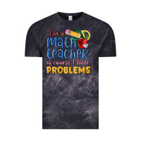 Cloud Black im a math teacher of course i have problems Vintage Tee - MaliasSmallBusiness